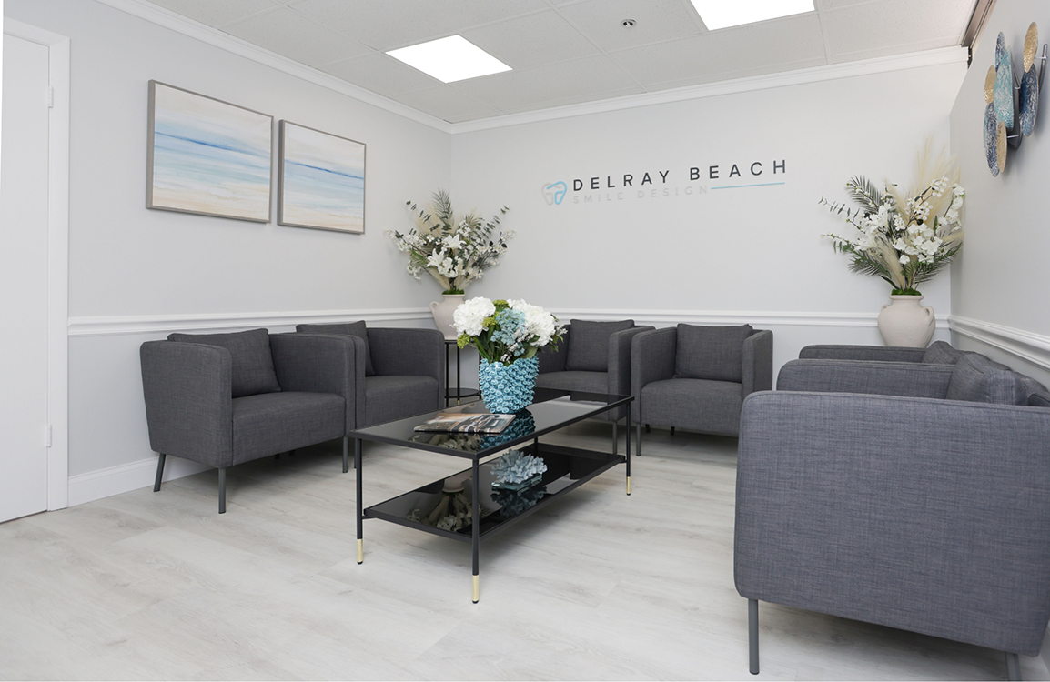 Empty dental chair in dental office in Delray Beach