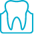 Icon of tooth in swollen gums